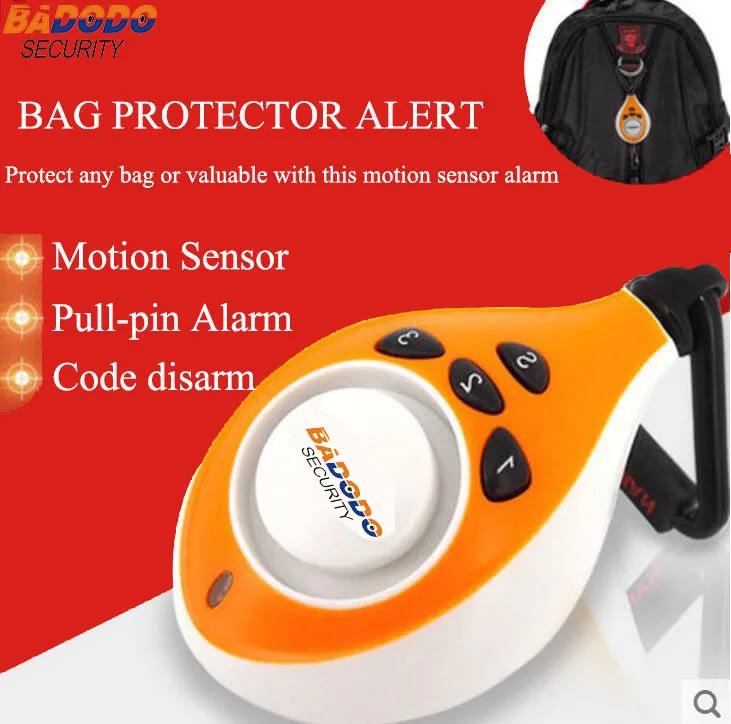 portable bag protector alert with code password for protect any bag or