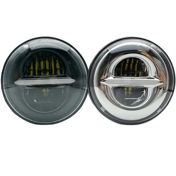 

50w 5.75" H4 led Headlight For Harley Street 500 XG500 Iron 883 Low XL883 Dyna Sportsters V-Rod Night FLSTSE 5 3/4" Black/Sliver
