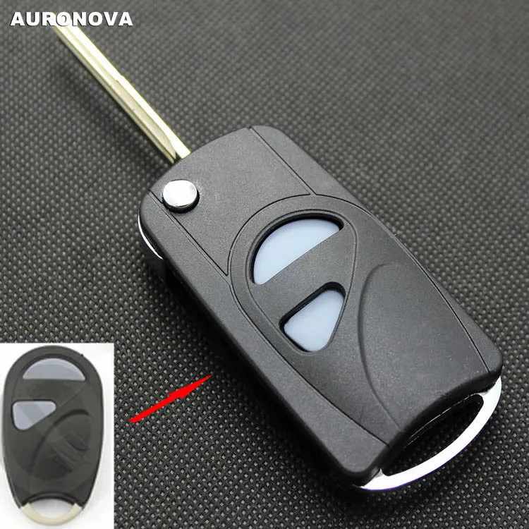 

AURONOVA New Upgrade Folding Key Shell for Changhe Suzuki Wagon R 2 Buttons Modified Remote Car Key Case