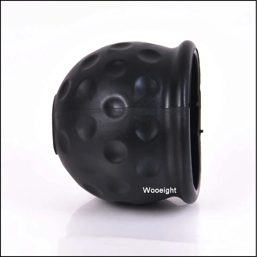 1 Pc جديد نمط العالمي 50mm شريط السحب الكرة غطاء كاب سحب عقبة قافلة أسود مقطورة Towball حامي كاب