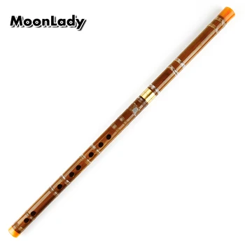 

F Key Separable Bamboo Flute with Transparent Line Musical Instruments Limitation Horn Chinese Woodwind Musical Instrument