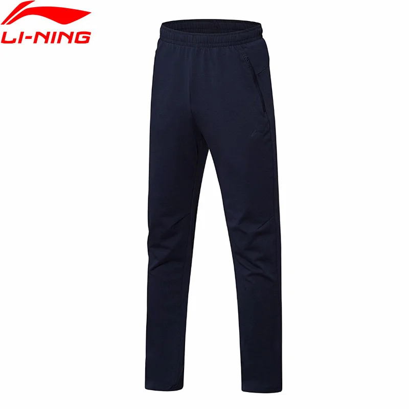 Li Ning Men Training Sweat Pants 72% Cotton 28% Polyester Regular Fit ...