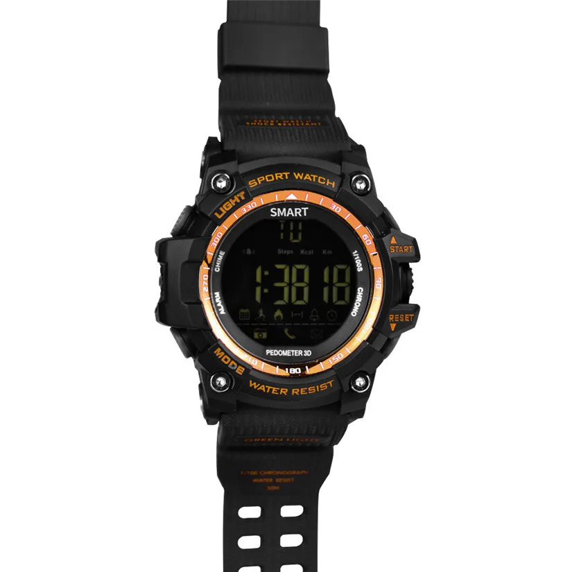 HIPERDEAL Bluetooth часы EX16S Смарт часы уведомления дистанционное управление, шагомер спортивные часы IP67 водонепроницаемые мужские наручные часы