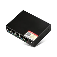 DIEWU 5 Порты POE 10/100 Мбит/с интеллигентая(ый) переключатель RJ45 сетевой коммутатор Беспроводной AP Питание постоянного тока 48В для мониторинга Камера
