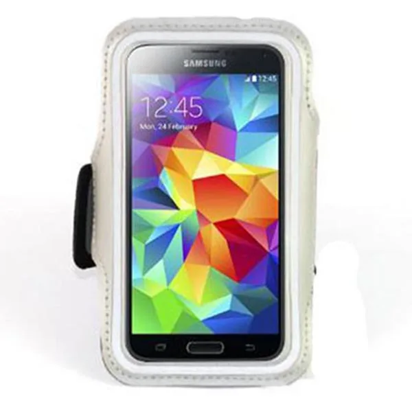 Для Samsung Galaxy S5 I9600 наружный для пробежки, наручный спортивный браслет Tune Belt Cover держатели для телефонов - Цвет: White