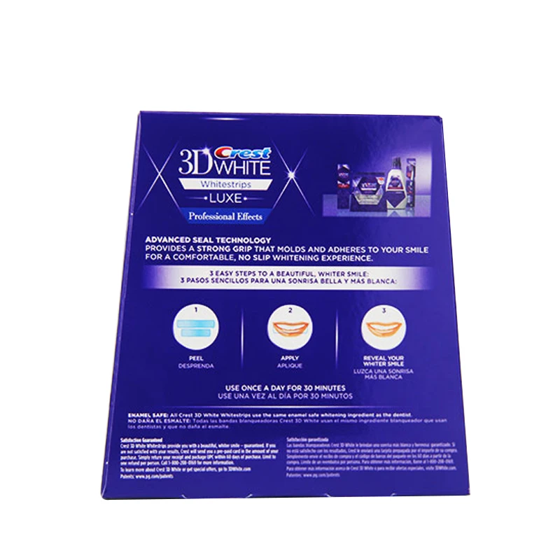 Ceny Crest 3D Whitestrips profesjonalne efekty zestaw do wybielania zębów higiena jamy ustnej paski do wybielania zębów 20 etui pudełko lub 10 etui NoBox
