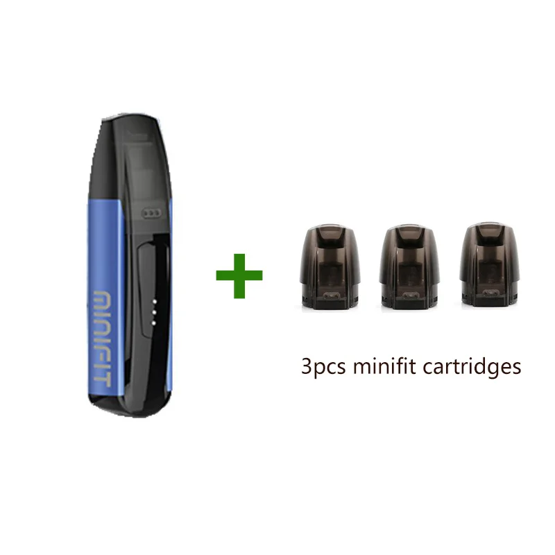 Justfog minifit стартовый комплект 370 мАч все в одном vape комплект как justfog q16 с батареей MINIFIT компактный pod vaping устройство - Цвет: blue and 3pod