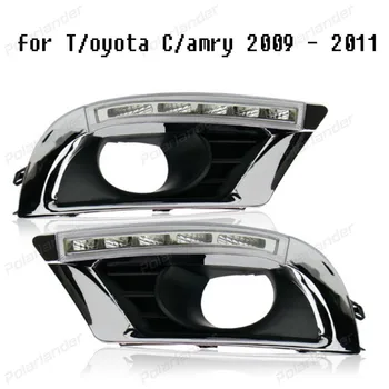 

12V Waterproof Turn Signal style LED CAR DRL daytime running lights with fog lamp for Toyota/Camry 2009-2011