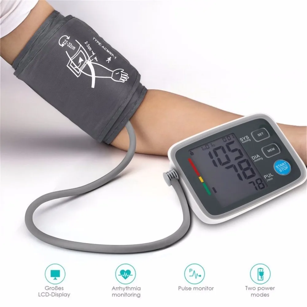 

Digital Upper Arm Blood Pressure Monitor Clinically Validated Fully Automatic Sphygmomanometer Healthy Digital Tool