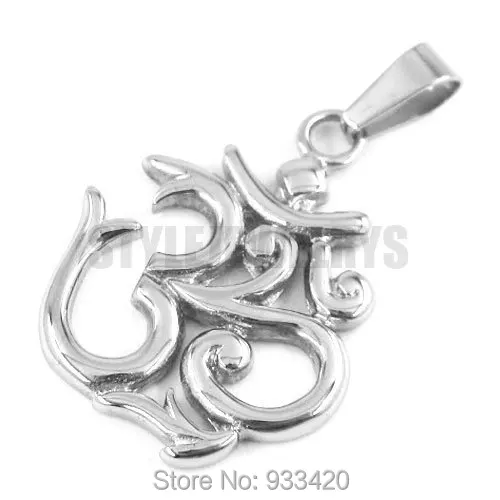 

Wholesale Om Symbol, Buddhism, Zen Art Pendant Stainless Steel Jewelry India Om Yoga Motor Biker Pendant SWP0313B