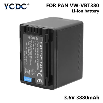 

1/2 Pcs VW-VBT380 VW VBT380 3.6V 3880mAh Lithium Battery For Panasonic HC-VXF999 HC-VXF990 HC-VX870 HC-VX980 HC-VX989 Camera