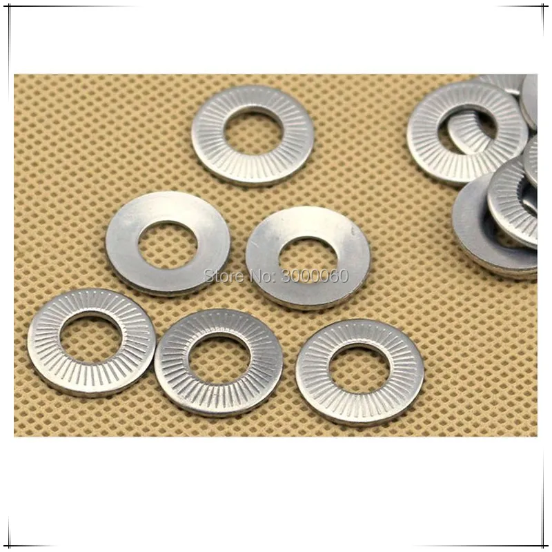 M12 NFE25 511 Stainless Steel 304 Conical Knurled Spring Contact Washer