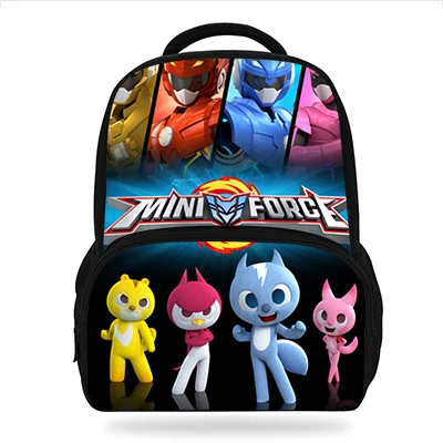 Новый мультфильм Miniforce дизайн рюкзак персонажа милый узор Детский рюкзак для книг обувь для мальчиков и школьные рюкзаки для девочек