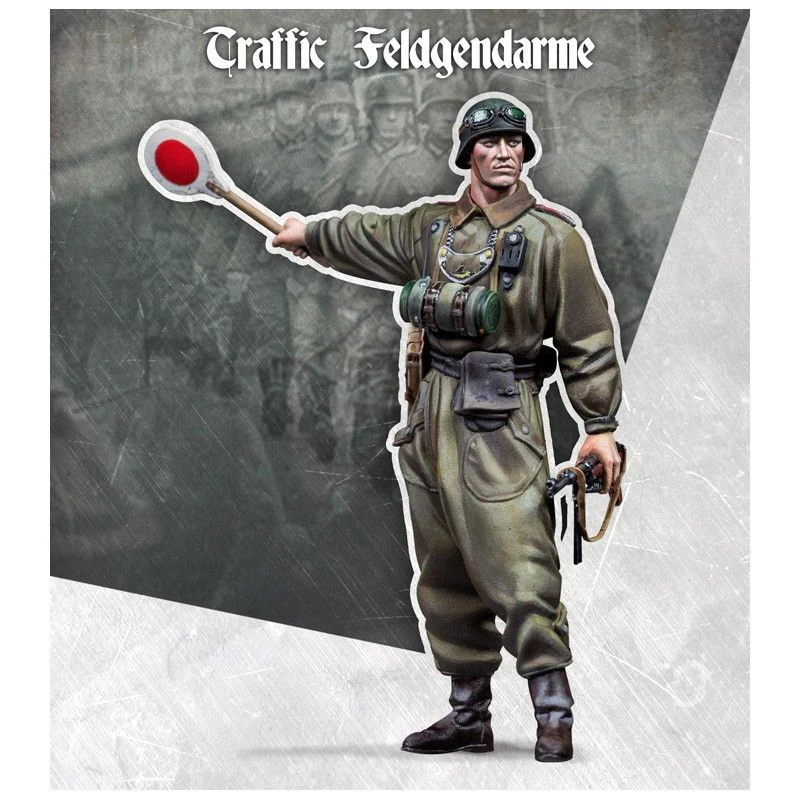 

1/35 Scale Unpainted Resin Figure Traffic field gendarme collection figure