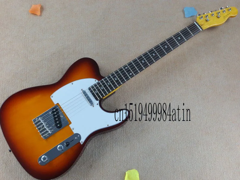 

Free Shipping Quality telecaster Guitar Tokai Goldstar Sound Vintage Cherry Red Sunburst Electric Guitar Rosewood Fret boa @6