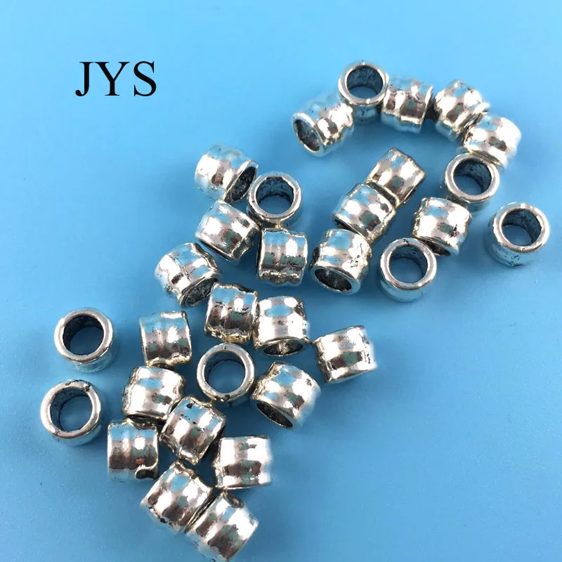 FREE SHIPPING 65*6MM 50PCS/LOT ZINC ALLOY BEADS BIG HOLE BEADS METAL