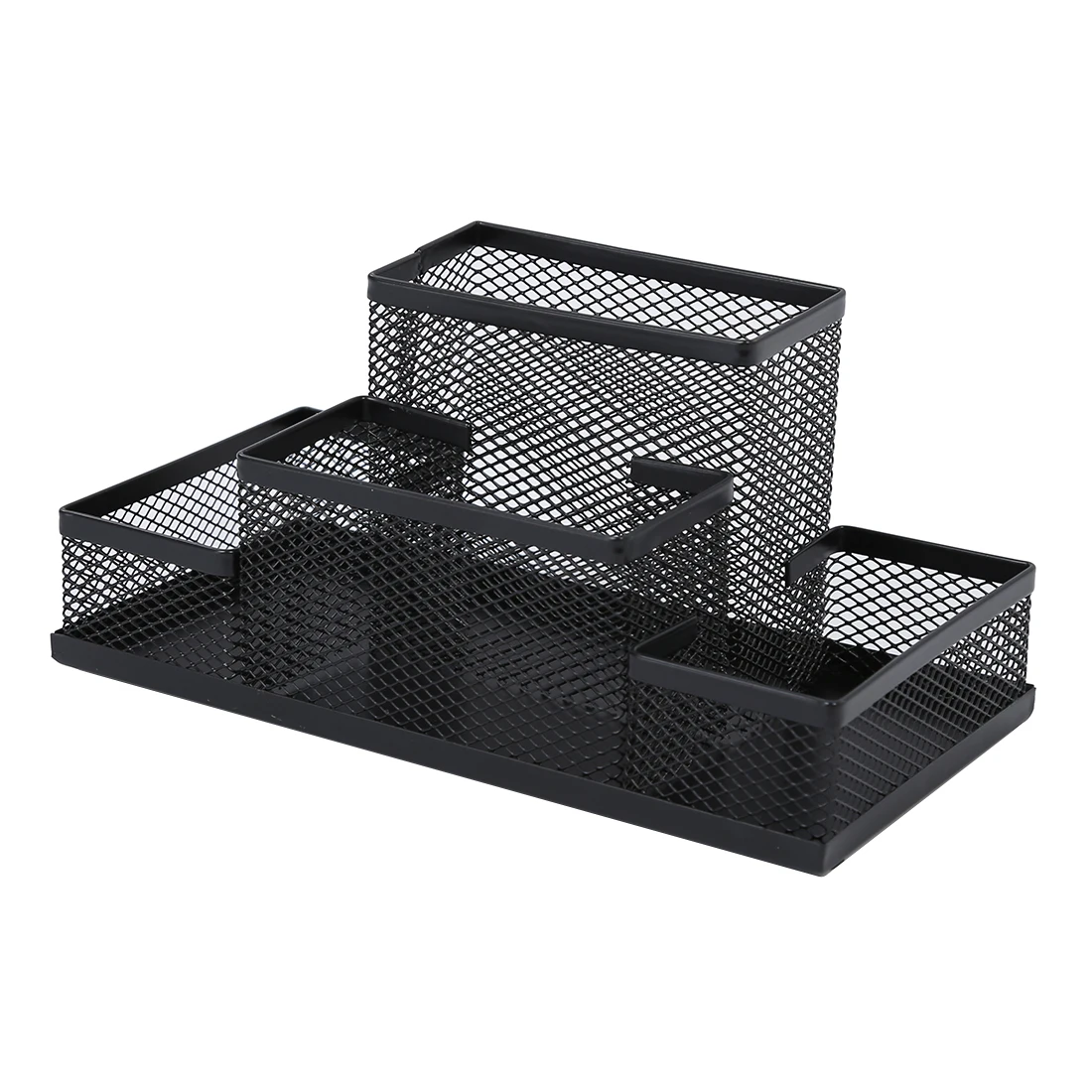 

Black Mesh Style Pen Pencil Ruler Holder Desk Organizer for Office or School Stationery