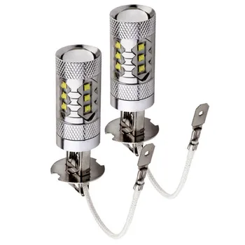 

2PCS H3 80W Super Bright Driving Car Tail Fog Lamp DRL Car Head Light Bulb Car Styling