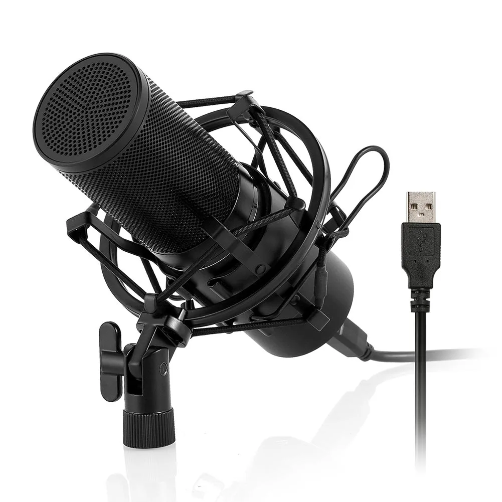 

New Microphone LED Indicator Adjustable USB Interface For Interviews Recording Music