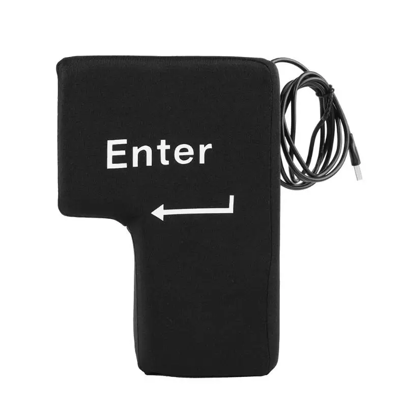 

Big USB Enter Key Relief Button USB Pillow Supersized Unbreakable USB Key Release Stress USB Pillow Anti-Stress Hand Tool