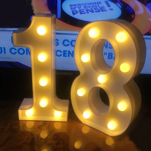 Decoration Anniversaire 18 Ans Lumiere - - AliExpress