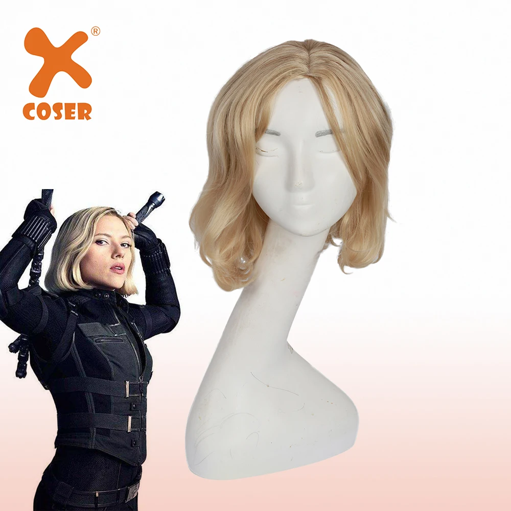 XCOSER Мстители: Бесконечная война Косплей черная Вуда/Наташа Романова золотой
