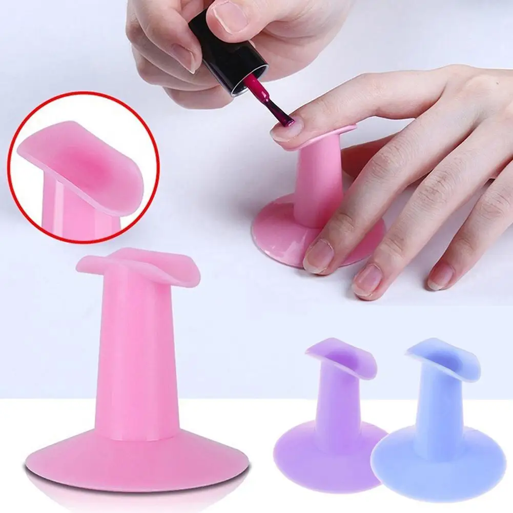 

2Pcs Professional Nail Art Painting Plastic Manicure Finger Stand Support Holder Hot
