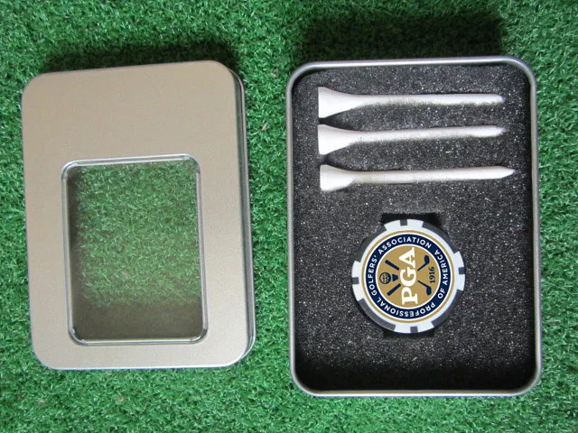 golf accessories gift golf poker chip ball marker ball tee tin box golf accessories gift golf poker chip ball marker ball tee tin box