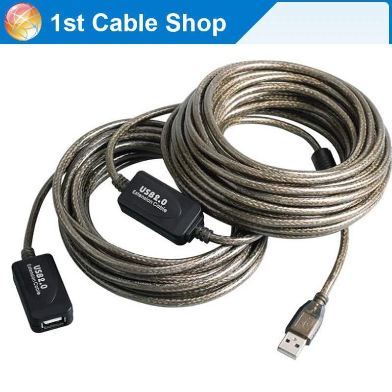 

HDmatters 10M Active USB 2.0 extension cable with amplifier USB 2.0 A male to A female cord 15M,20M,5M,3M
