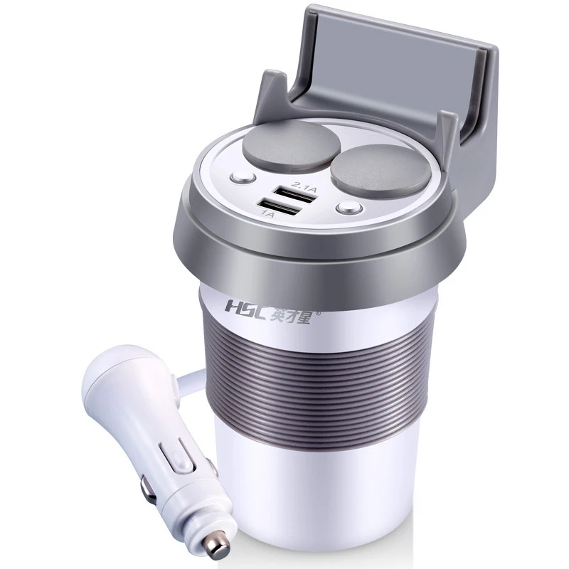 bilder für Hsc 12-24 v 2.1a auto-ladegerät dual usb adapter auto cup halter 2 buchse zigarettenanzünder für iphone xiaomi ipad telefon lade bilder für Hsc 12-24 v 2.1a auto-ladegerät dual usb adapter auto cup halter 2 buchse zigarettenanzünder für iphone xiaomi ipad telefon lade