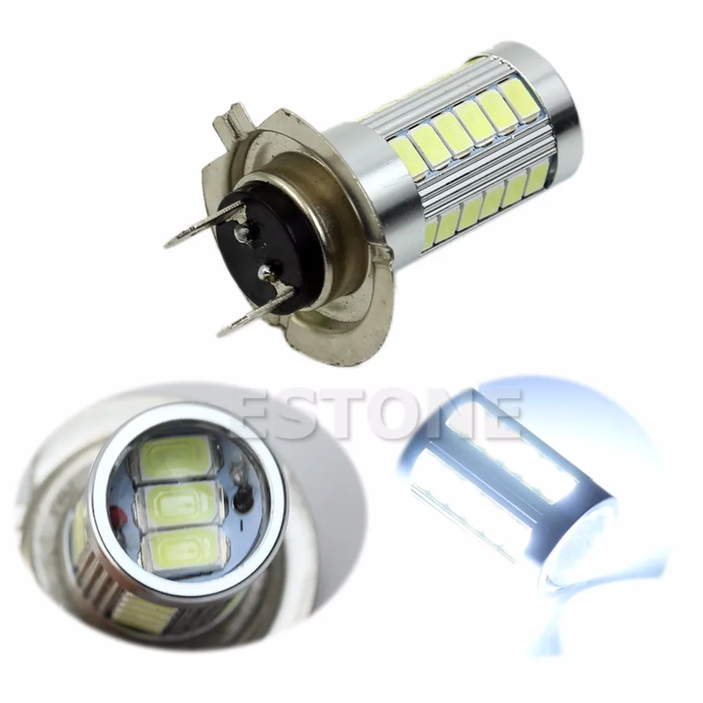 H7 5630 SMD 33 светодиодный 12 в яркий белый Авто автомобильная противотуманная фара