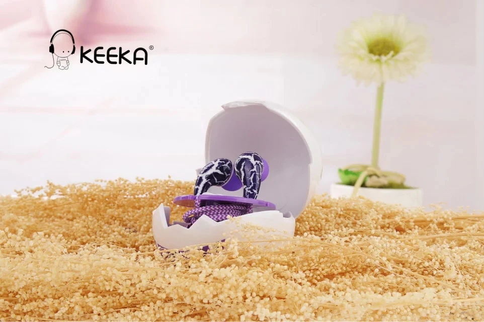 KEEKA проводные наушники Симпатичные Яйцо прекрасный Красочный чехол Коробка для