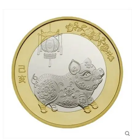 

27mm The Year of pig ,100% Real Genuine Comemorative Coin,Original Collection
