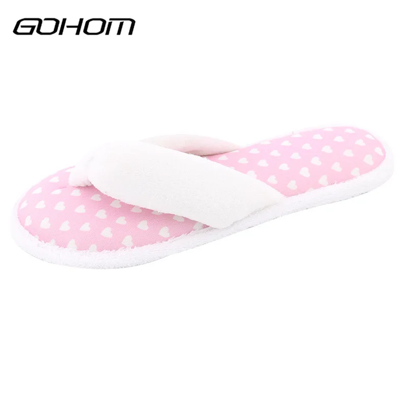 GOHOM Lovely Ladies Flip Flops Slippers For Home Floor Soft Women