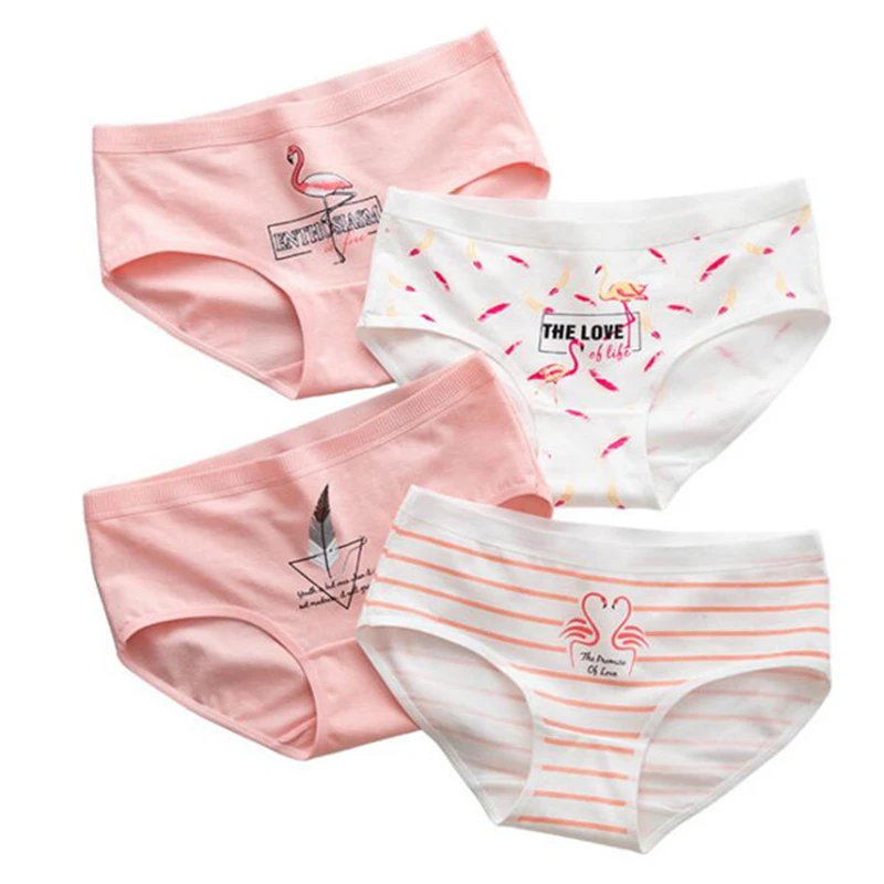 

4PCS/Lot Children Cotton Underwear Young Girls Briefs Solid Low Waist Short Briefs Comfortable Ladies Panties TWY-0749-4p