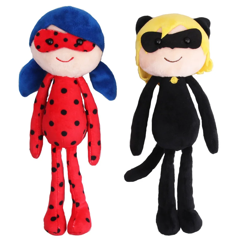 Miraculous Ladybug Girl Cat Plagg Tikki Plush Soft Stuffed