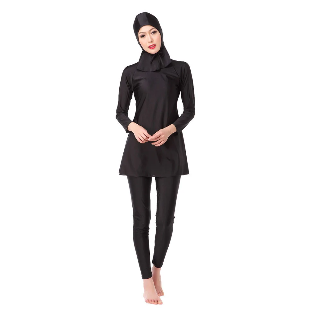 Summer Modesty Muslim Swimwear Islamic Swimsuit for Women Hijab Swimwear Full Cover Swimming