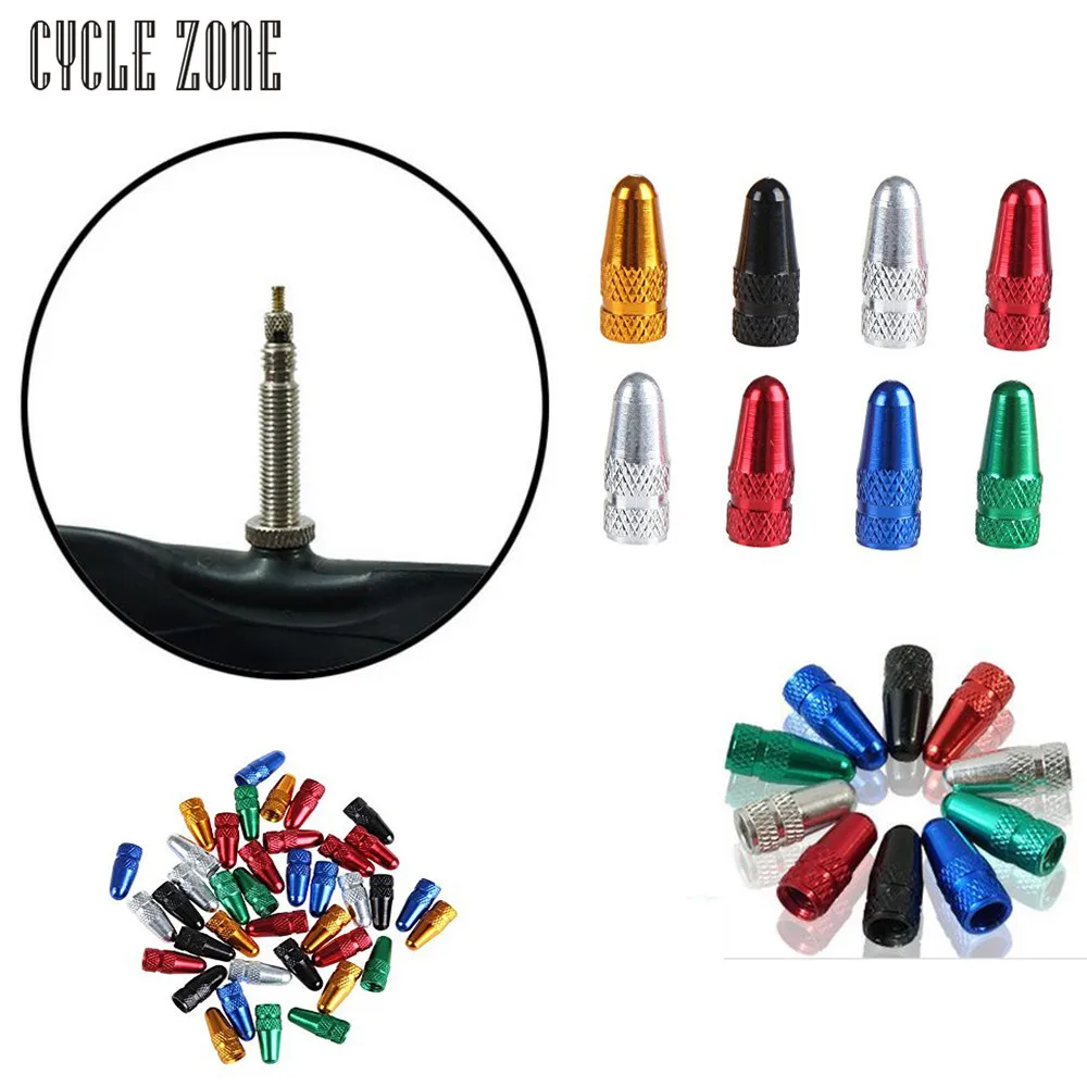 

Dynamic 2017 2pcs Aluminum Alloy Bicycle Bike Tire Valve Caps Dust Covers Presta Valve Cap Mar08