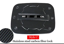Автомобильный Стайлинг для Toyota Highlander топливный бак крышка газовое масло покрытие стикер для отделки декоративные аксессуары для автомобиля - Color: Style C