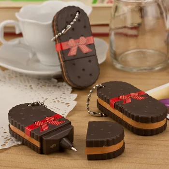 

gel lapices papelaria cute caneta kawai korean stationery kawaii pen caneta school supplies biscuit boligrafos kalem lapices