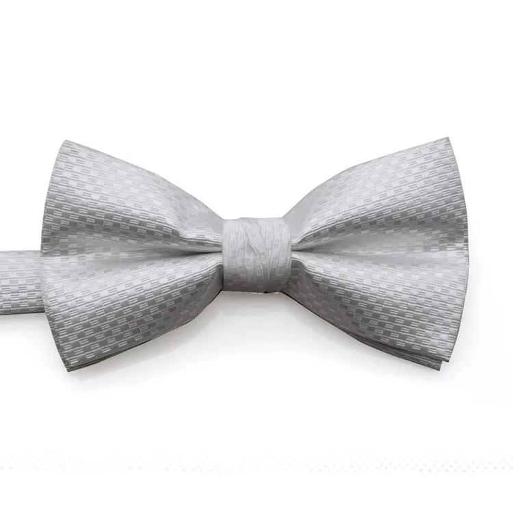 Solid Black Navy Blue Gray Grey White Red Tuxedo Mens Bow Tie Pre-tied 100% Silk Adjustable For Men Free Shipping Wholesale