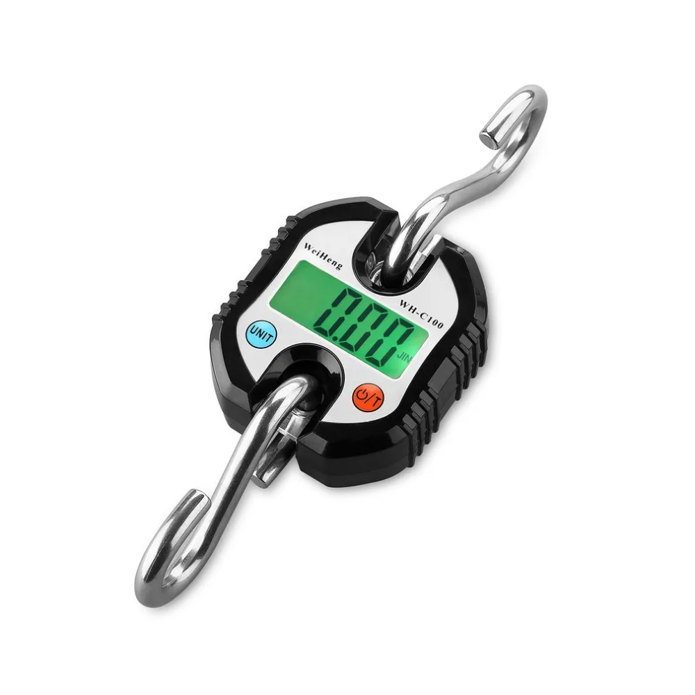 Portable Electronic Digital Scale 150kg x 50g Scales Weighing Luggage Balance Hanging Crane LED backlight With Heavy Duty Hook |