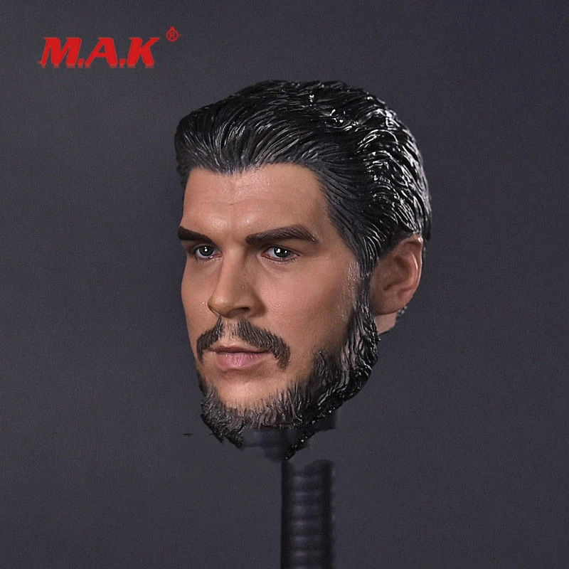 

High Quality 1:6 Scale Mens Head Sculpt Che Guevara Carving Model fit 12" Action Figure for Collection as Bodies Dolls