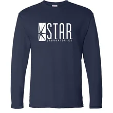 STAR S. T. A. R. labs, мужские футболки с длинным рукавом, новинка, Весенняя хлопковая Высококачественная Мужская футболка в стиле хип-хоп, модные брендовые мужские футболки