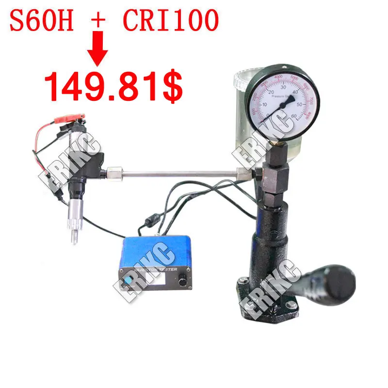 ERIKC CRI800 CRI100 и S60H система тестирования инжектора Common Rail, многофункциональная Pizeo электромагнитная форсунка впрыска топлива тест er