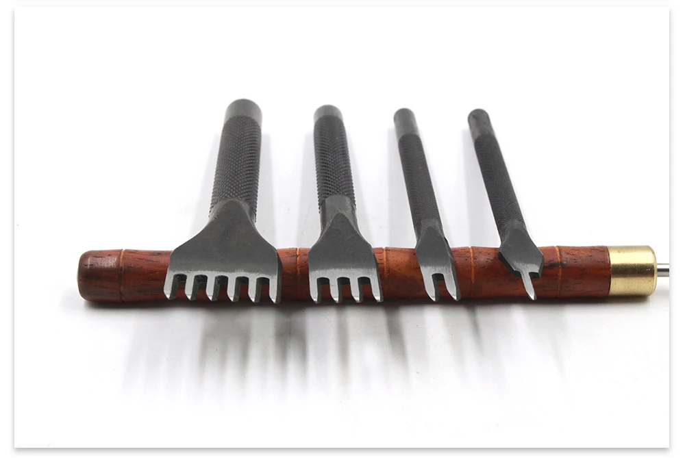4 мм инструменты для рукоделия кожи дыроколы инструмент для шитья 1+ 2+ 4+ 6 зубец кожа стежка шов штамповка