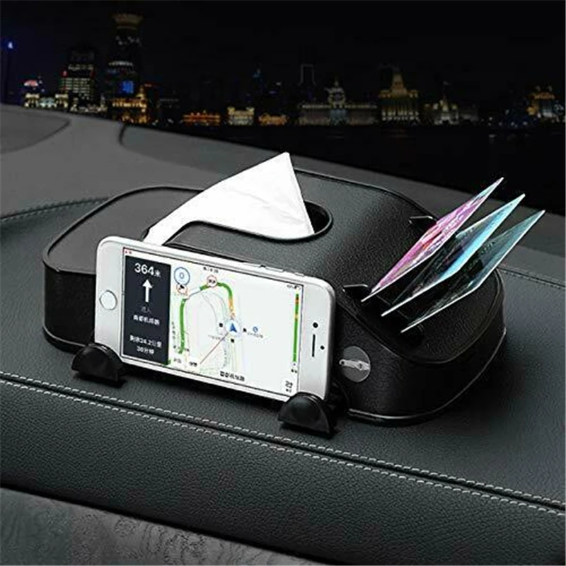 

Universal Multi-Function Car Tissue Box Mobile Phone Bracket Holder Stand Fashion Creative Funny Shape Automobiles Interior Bags