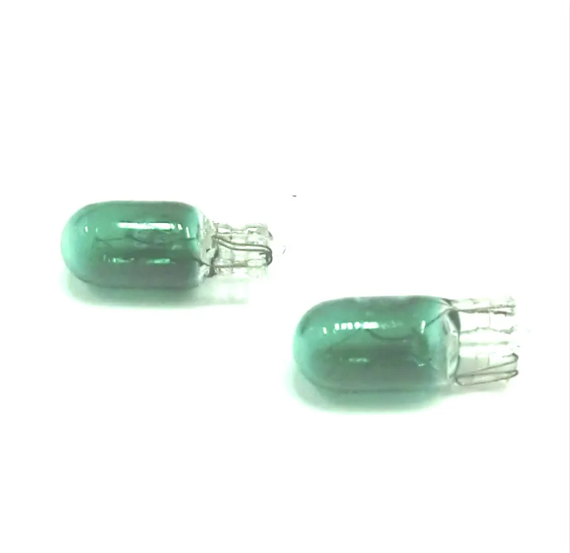 100pcs T10 Halogen W5W 24V 194 501 Green 5W Halogen Bulb Signal