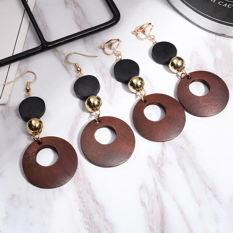 Clip on Earrings for No Pierced Hole Ear Women Fashion Statement Geometric Earring Korean Girls Jewelry Gift ear clip earrings clip earrings ear clip ear accessories