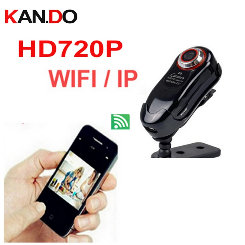 

1G save 3.5Hour E8 720P mini camera WIFI CAM Wireless IP Camera SD Card cctv wifi camera monitor camera motion detection alarm